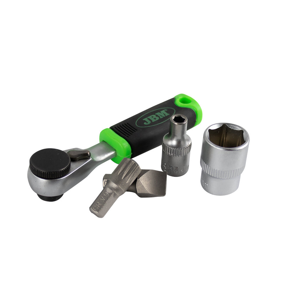 53156-VALIGETTA CON 37 PEZZI E CRICCHETTO MINI DA 1/4"