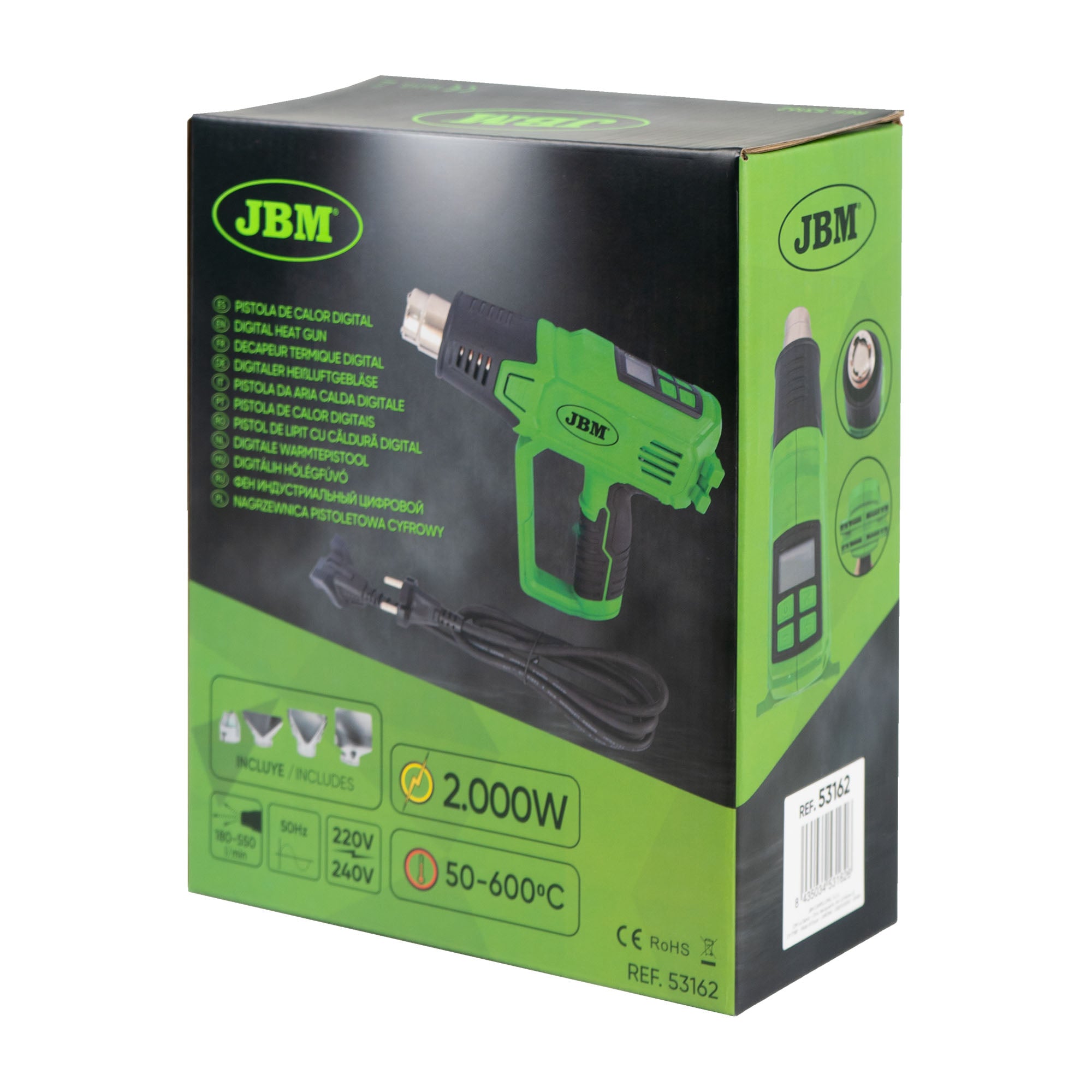53162-PISTOLA DA ARIA CALDA DIGITALE 2000W