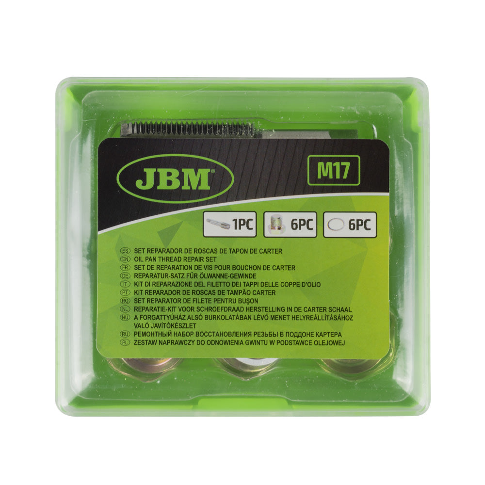 SET DI REPARAZIONE DEL FILETTO DEI TAPPI DELLE COPPE D?OLIO (M-17) | 53237