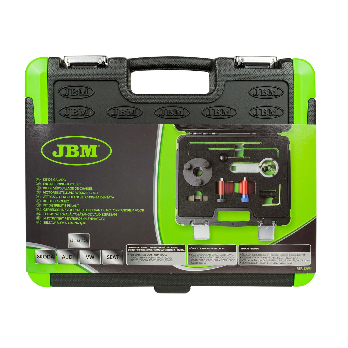 KIT DI ATTREZZI DI REGOLAZIONE CINGHIA DENTATA PER VAG 1.6, 2.0 TDI COMMON RAIL | 53288