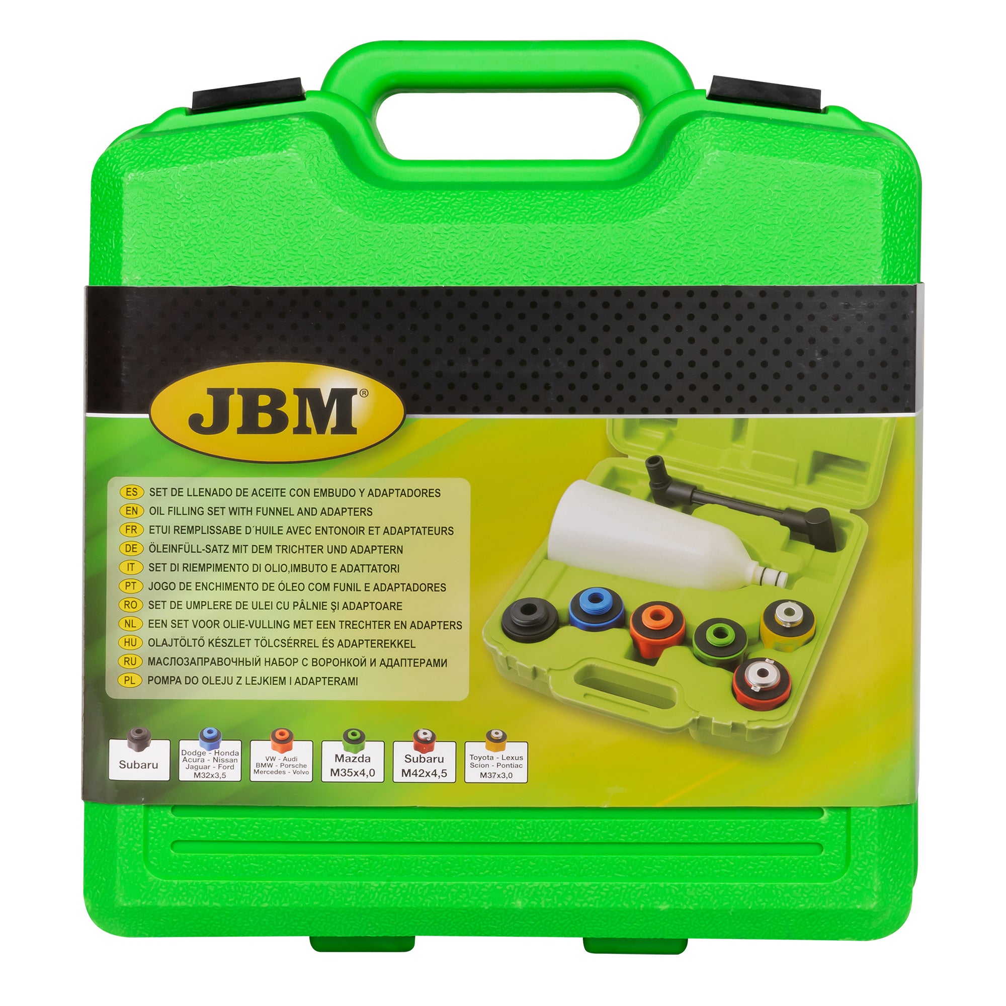 53347 SET DI RIEMPIMENTO DI OLIO,IMBUTO E ADATTATORI