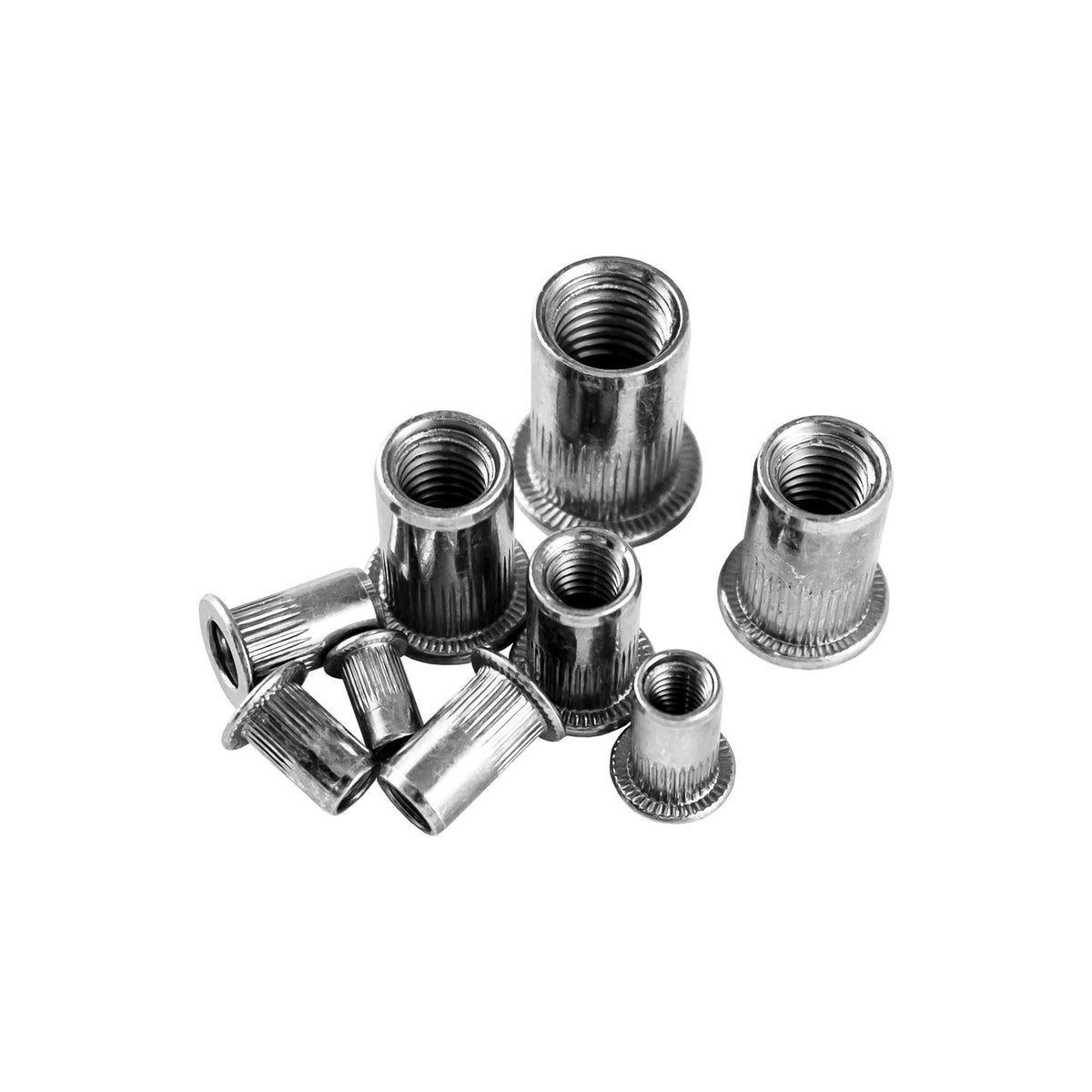 ASTUCCIO DI DADI A RIVETTO CON ZIGRINATURA IN ALLUMINIO | 53361
