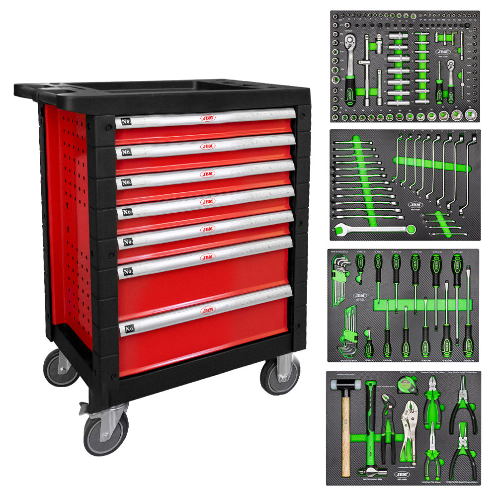 CARRELLO A 7 CASSETTI - ROSSO | 53686