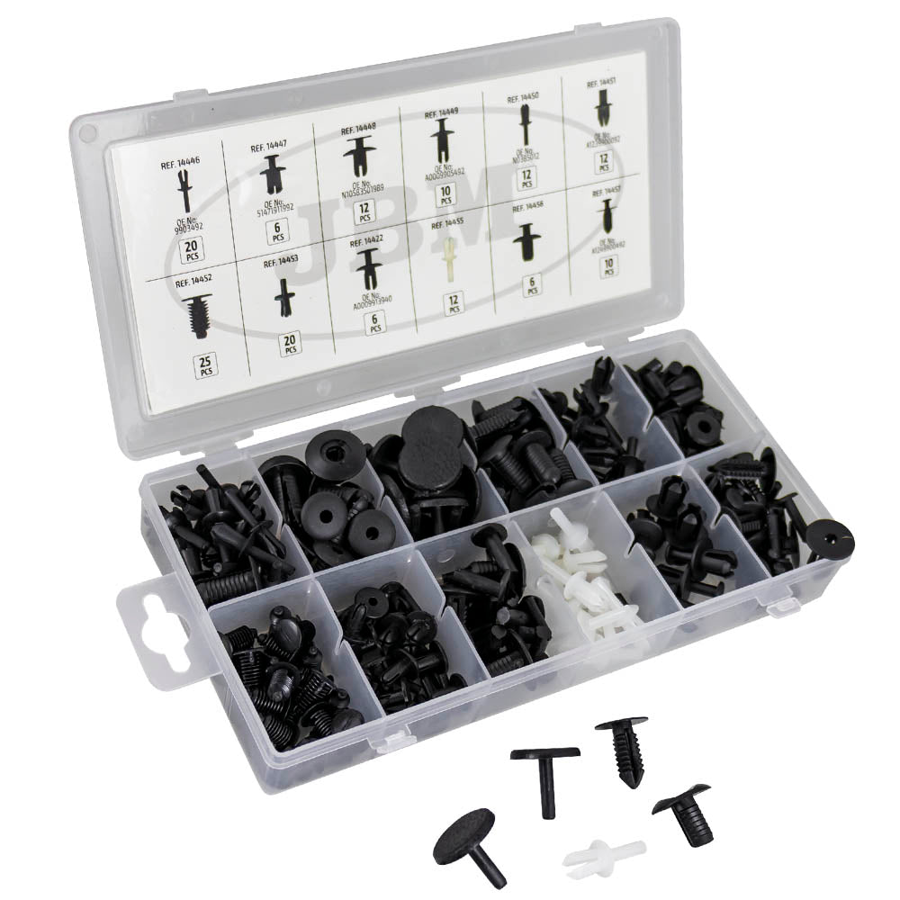 ASSORTIMENTO DI 96 PZ. CLIP PER PANNELLI PORTA/TAPPEZZATURA MERCEDES-BENZ | 53718