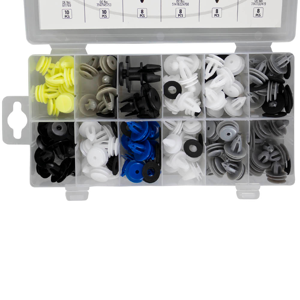 ASSORTIMENTO DI 92 PZ. CLIP PER PANNELLI PORTA/MODANATURA BMW MINI | 53719