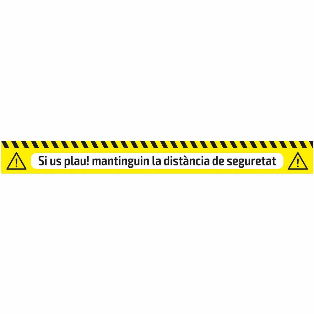 NASTRO ADESIVO DI SEGNALAZIONE - DISTANZA DI SICUREZZA | 53840CA