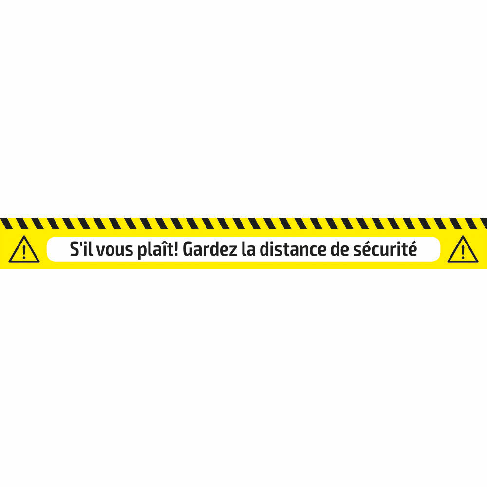 NASTRO ADESIVO DI SEGNALAZIONE - DISTANZA DI SICUREZZA | 53840FR