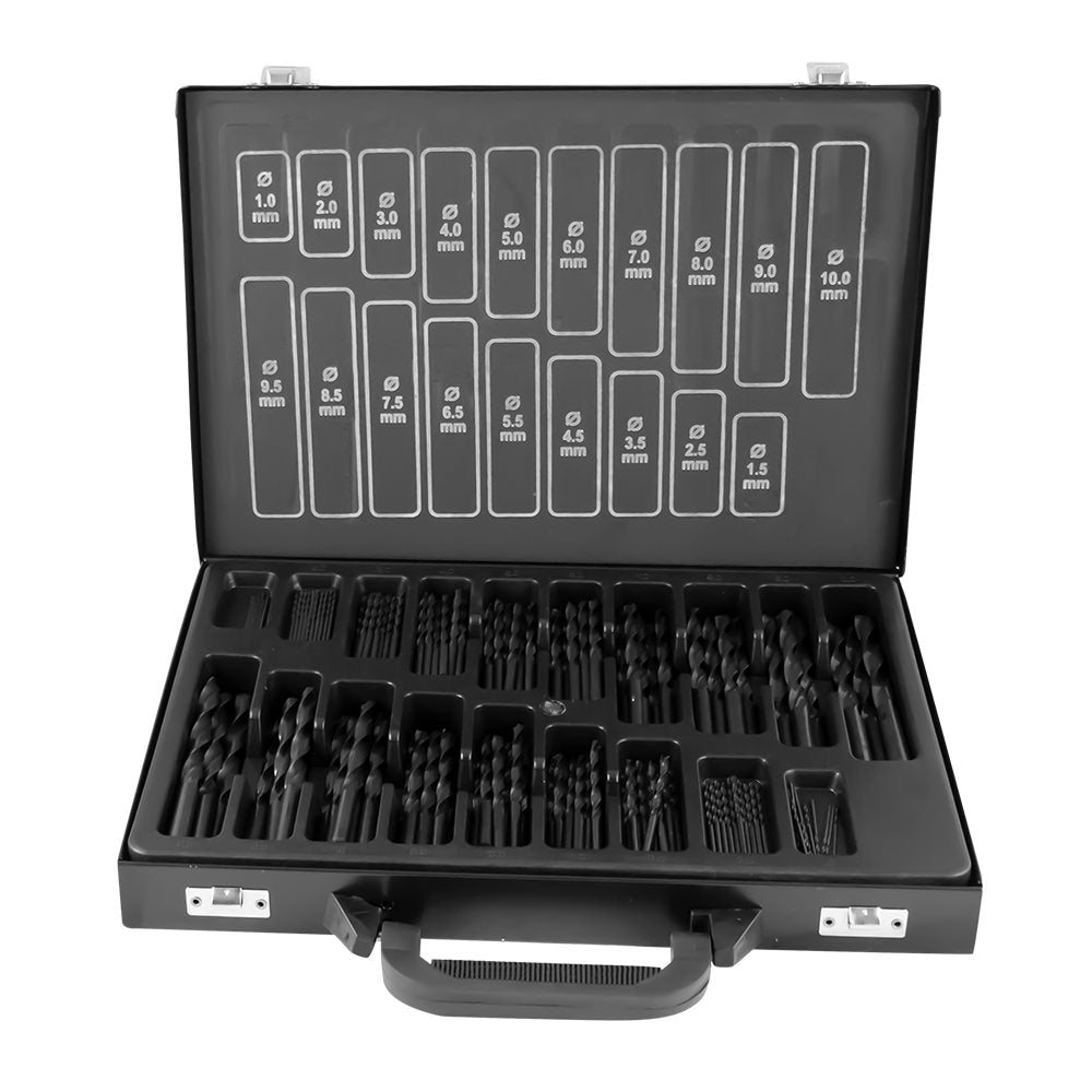 SET DI PUNTE AD ELICA HSS 4241, 1-10 MM, NERO | 53851