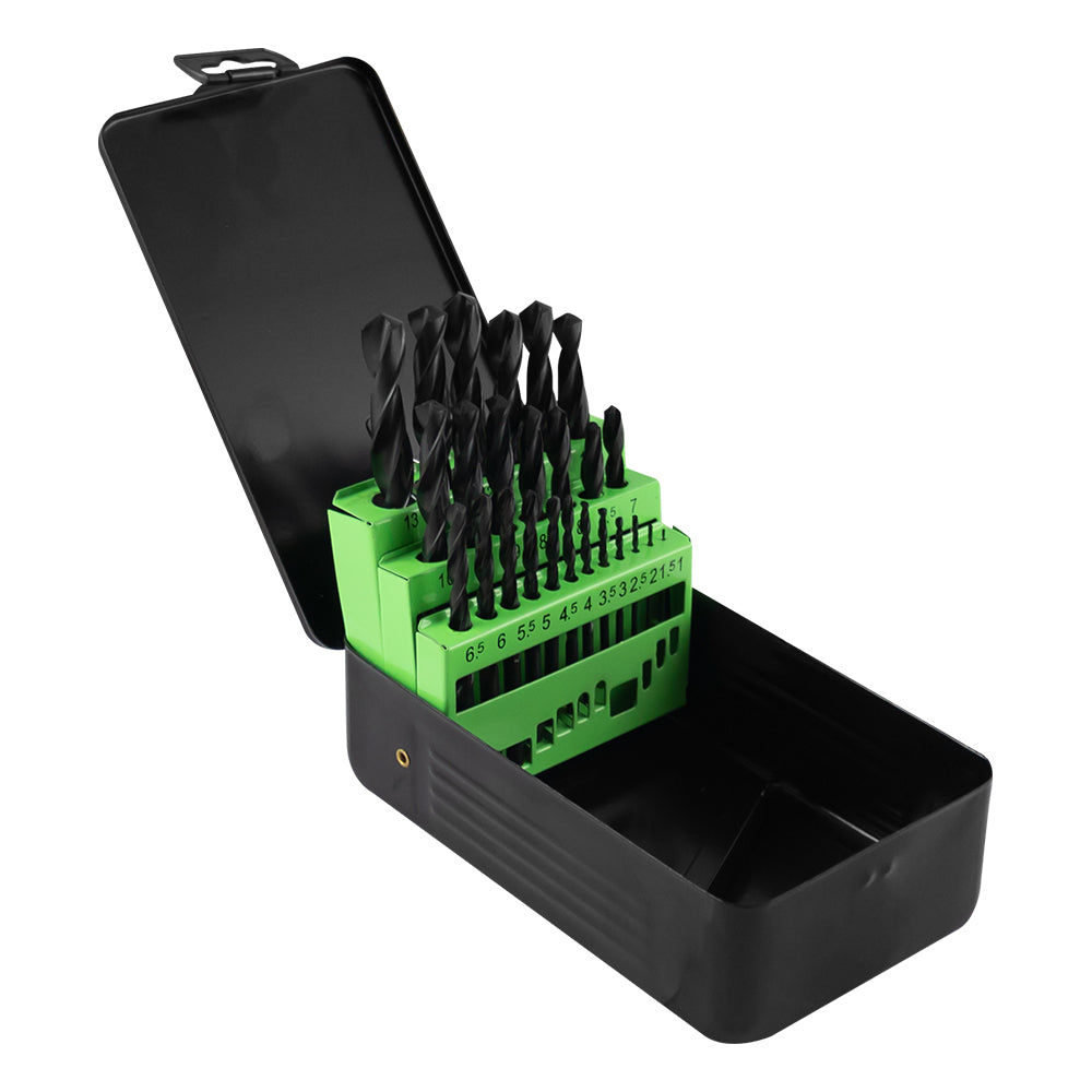 53855 SET DI PUNTE AD ELICA HSS 4241, 1-13 MM, NERO