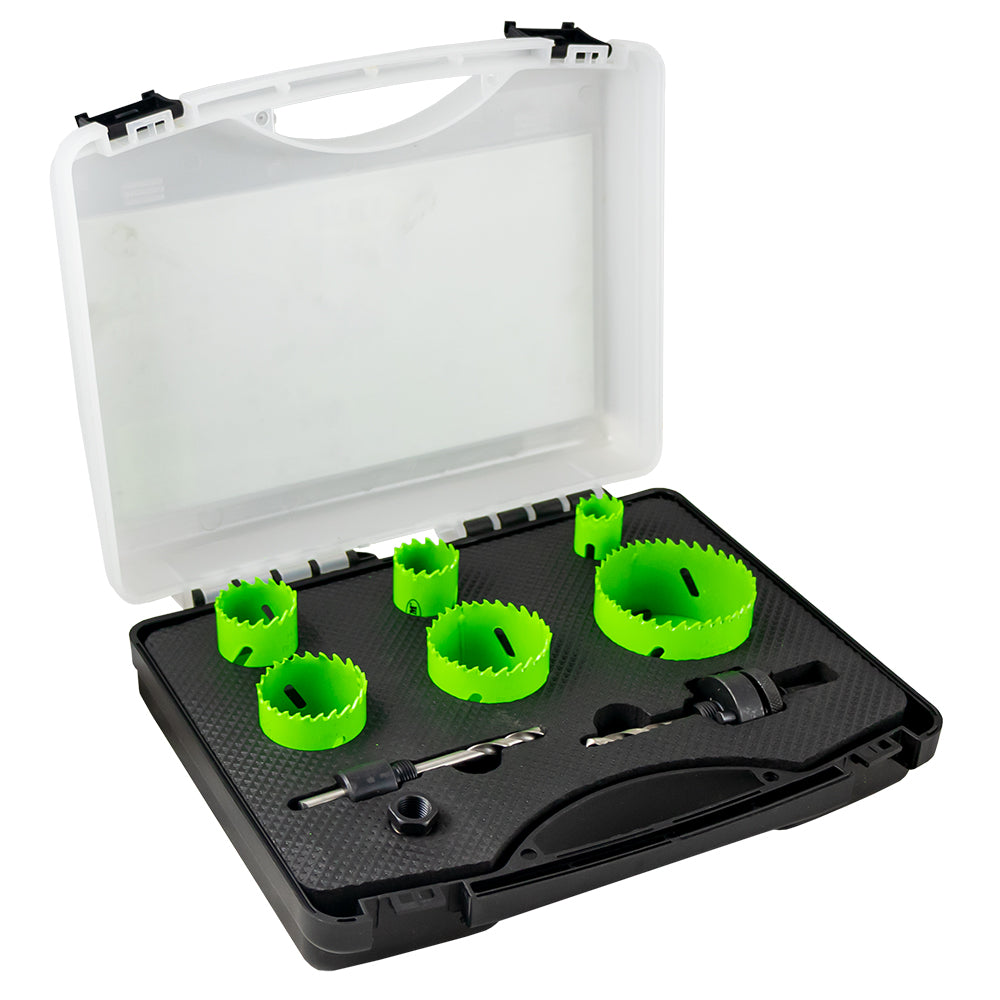 53859 SET DI SEGHE AD ANELLO BIMETALLICHE CON ADATTATORI