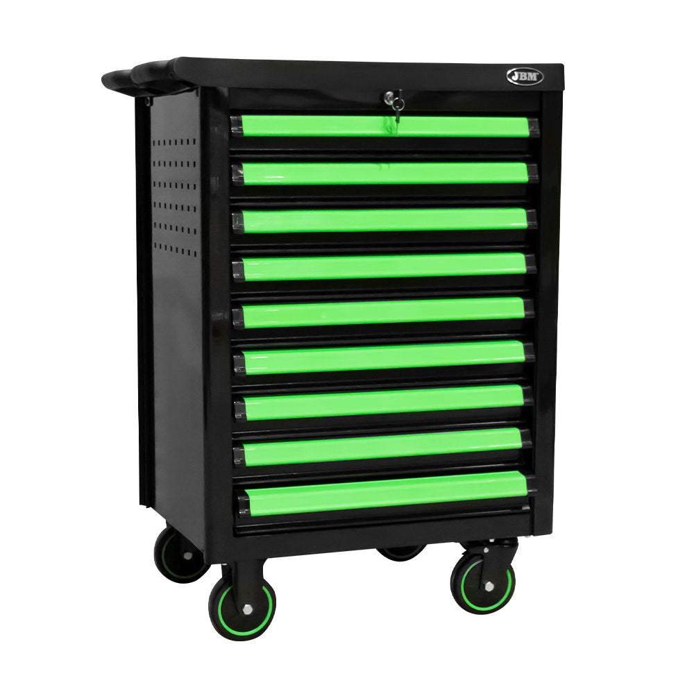 CARRELLO A 9 CASSETTI CON DIVISORI - VERDE | 53867