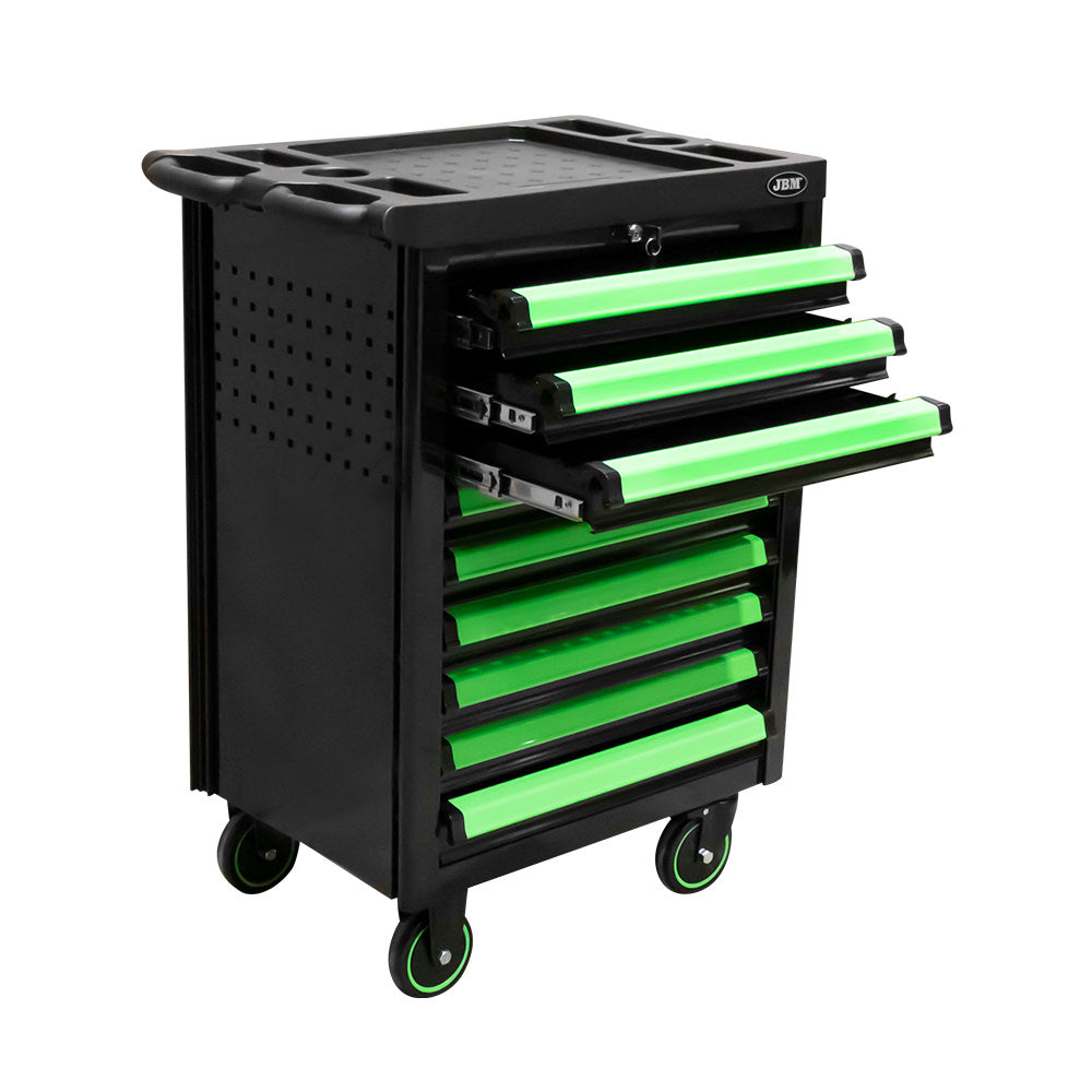 CARRELLO A 9 CASSETTI CON DIVISORI - VERDE | 53867