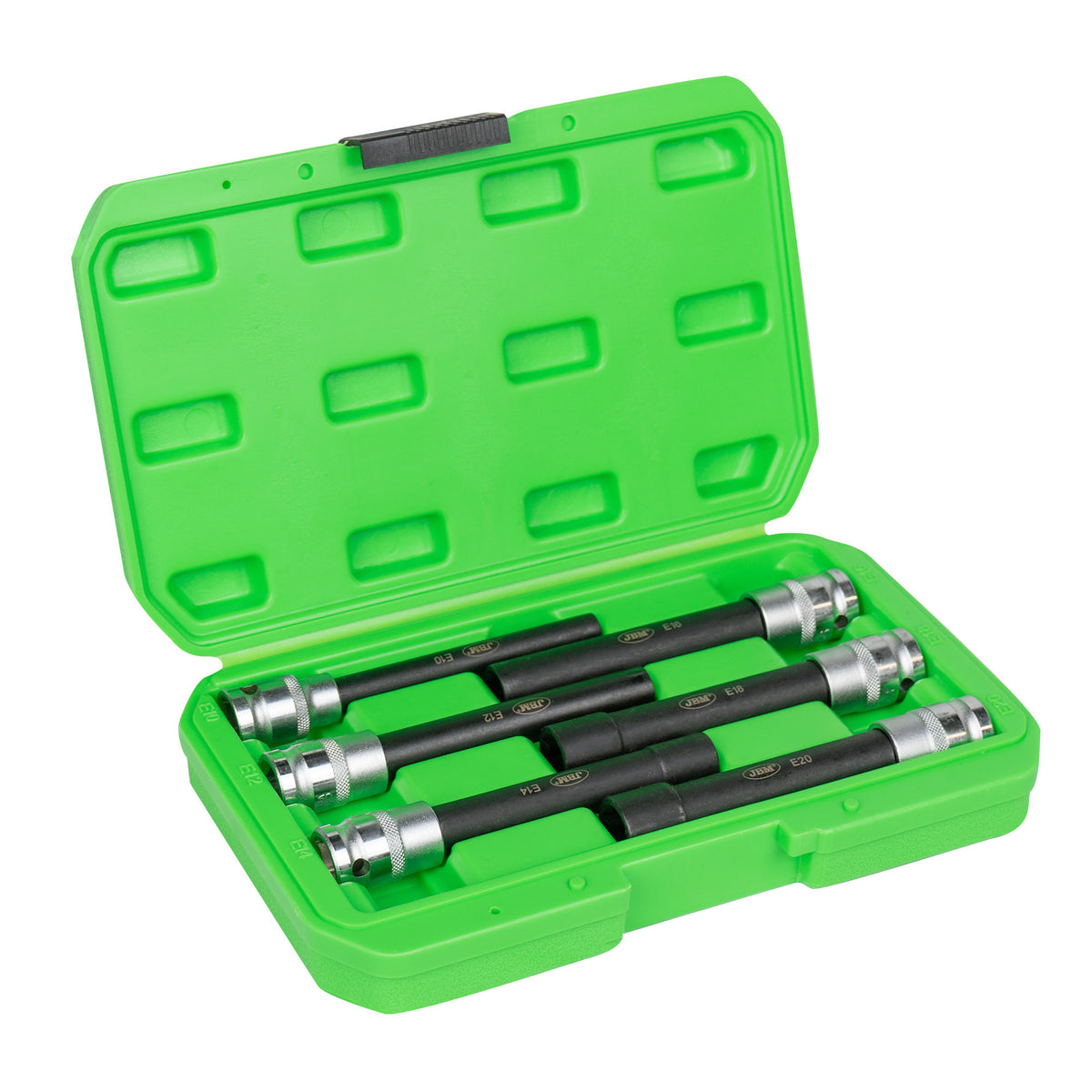 SET DI 6 BUSSOLE TORX TIPO E EXTRA LUNGHE 1/2" ? FINITURA ZINCATA | 53915