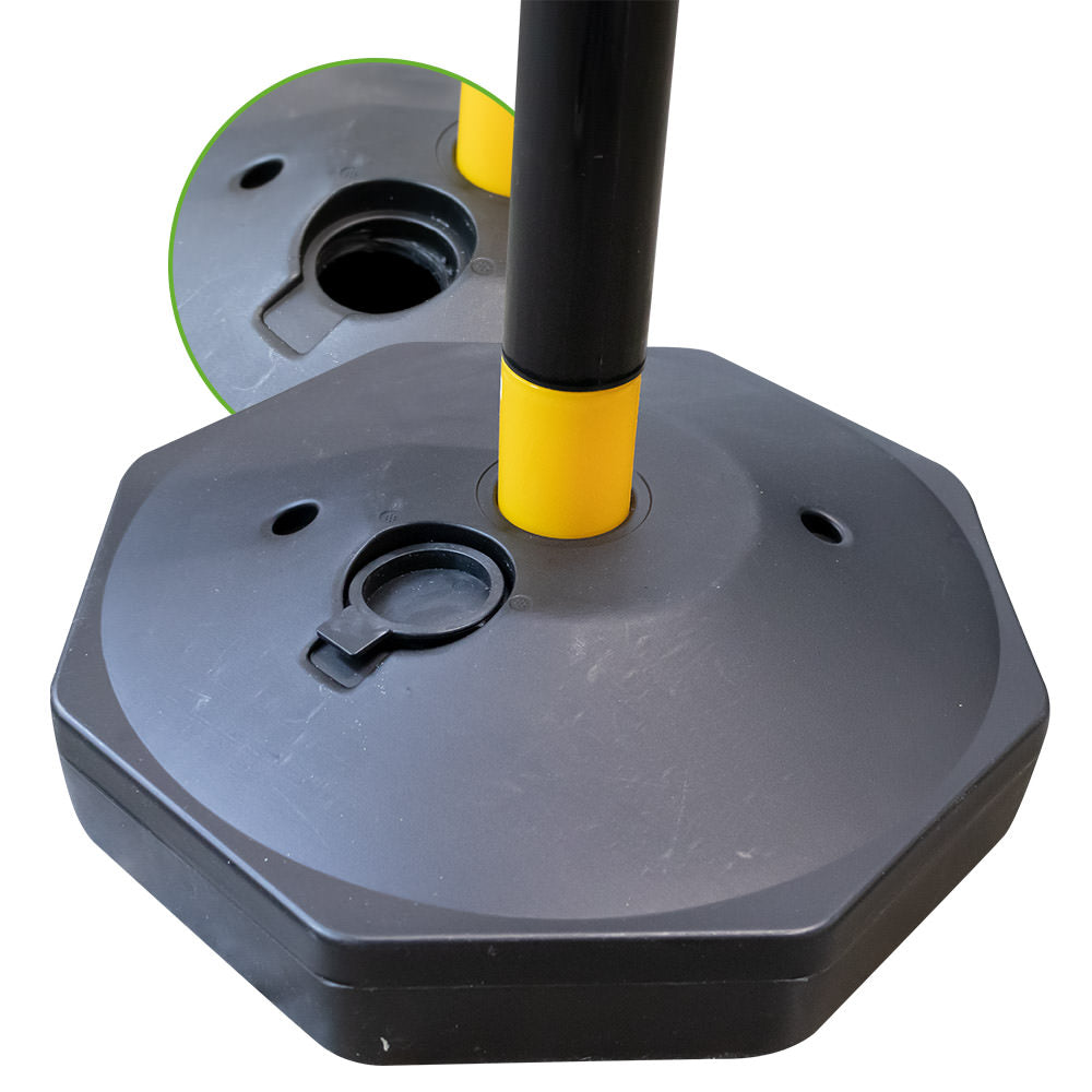 PALO IN PLASTICA PER CATENA - GIALLO / NERO | 53940