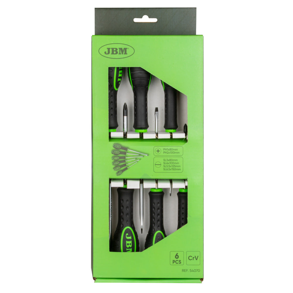 SET DI 6 CACCIAVITI (2 A CROCE + 4 A TAGLIO) | 54070