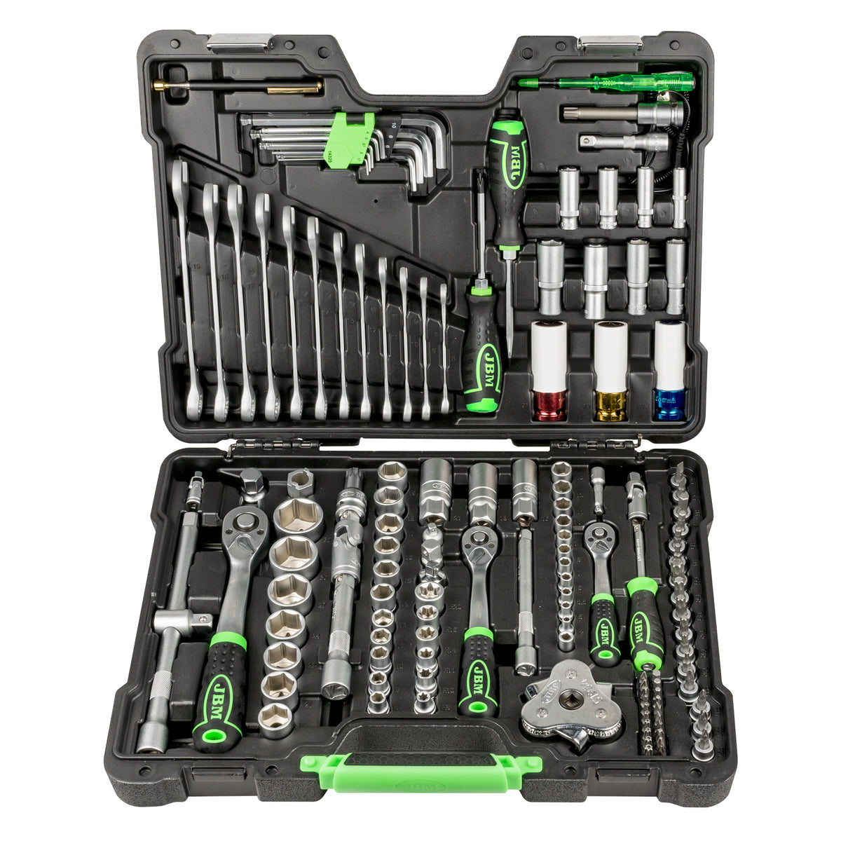 SET DI UTENSILI DA 132 PEZZI CON BUSSOLE ESAGONALI DA 1/2 | 54082