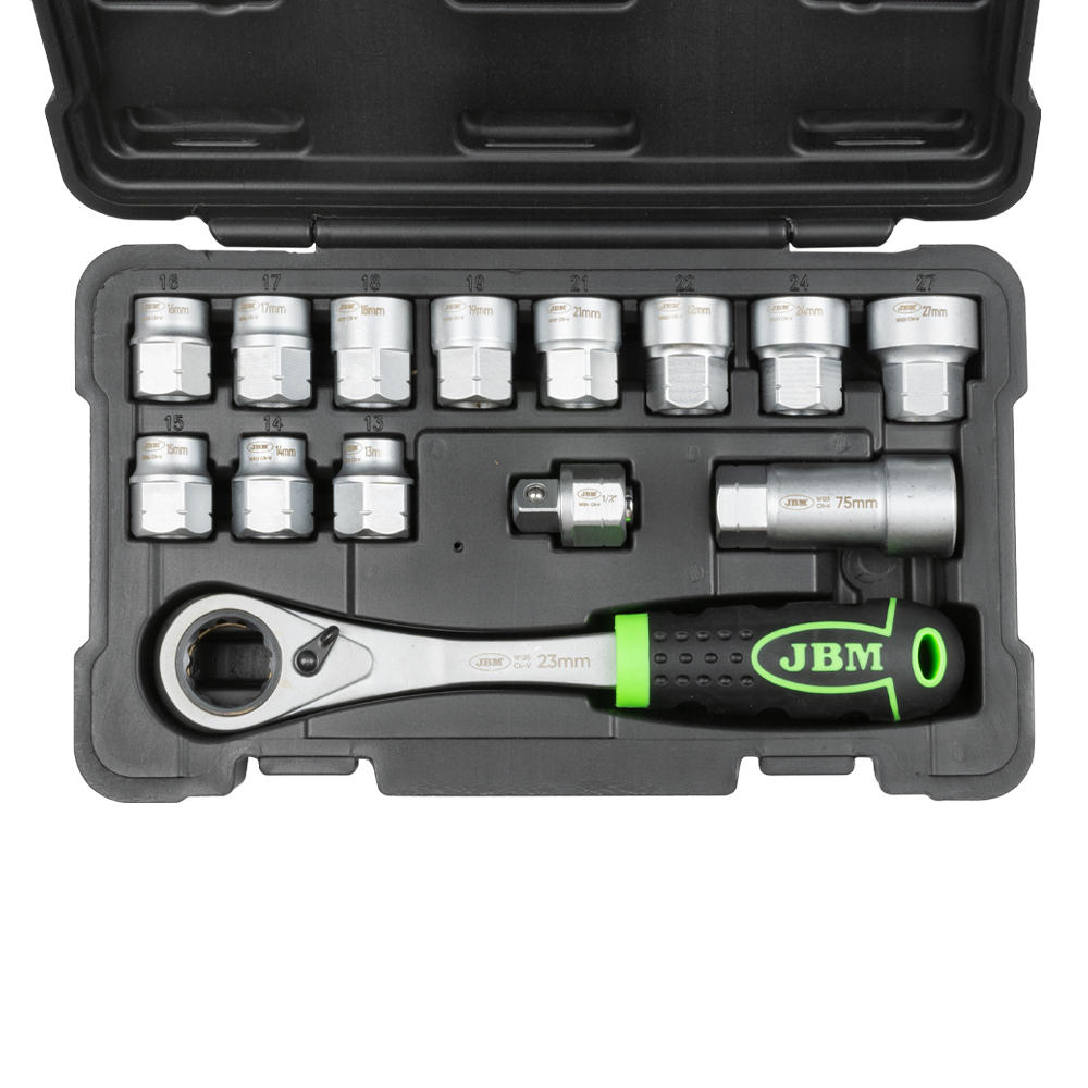 SET DI UTENSILI GO-THROUGH DA 14 PEZZI CON BUSSOLE DA 1/2 | 54090