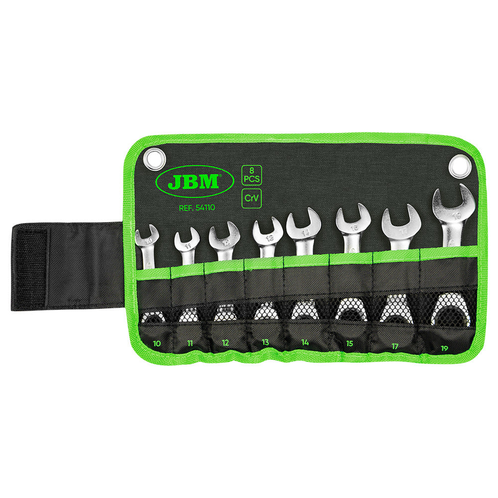 54110 SET DI 8 CHIAVI COMBINATE CORTE CON CRICCHETTO