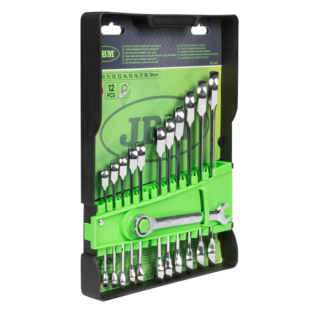 SET DI 12 CHIAVI COMBINATE A CRICCHETTO | 54117