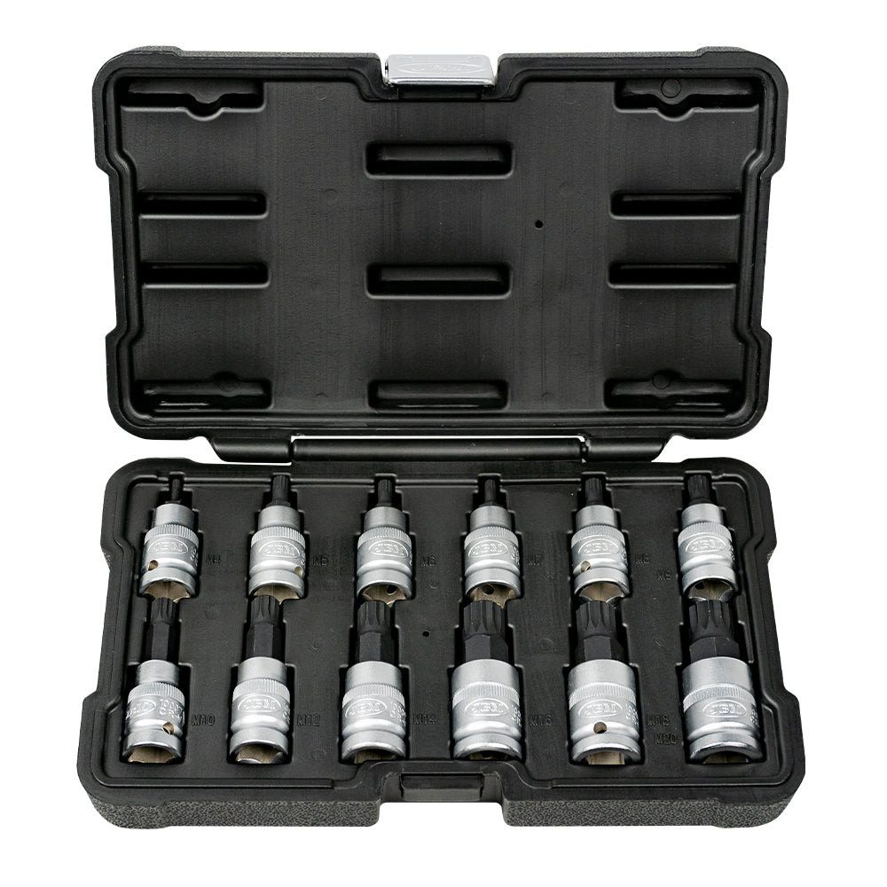54164-SET DI 12 PEZZI DA 1/2" PUNTA POLIGONALE
