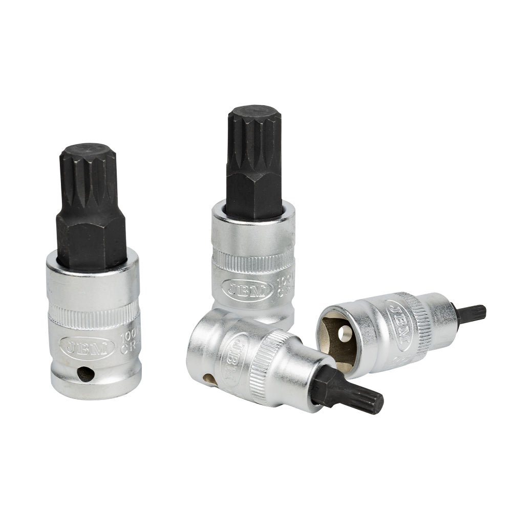 54164-SET DI 12 PEZZI DA 1/2" PUNTA POLIGONALE