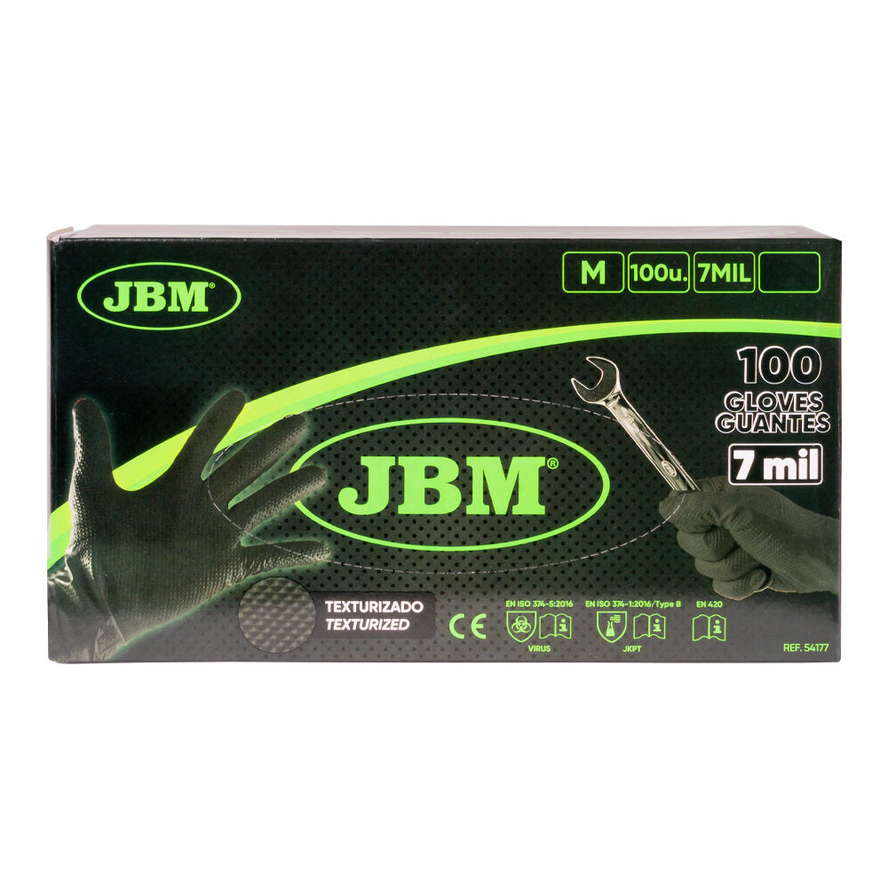 SCATOLA DA 100 PZ GUANTI NITRILE T:M 7,0MIL (100 UNIT?) DIAMANTATI | 54177