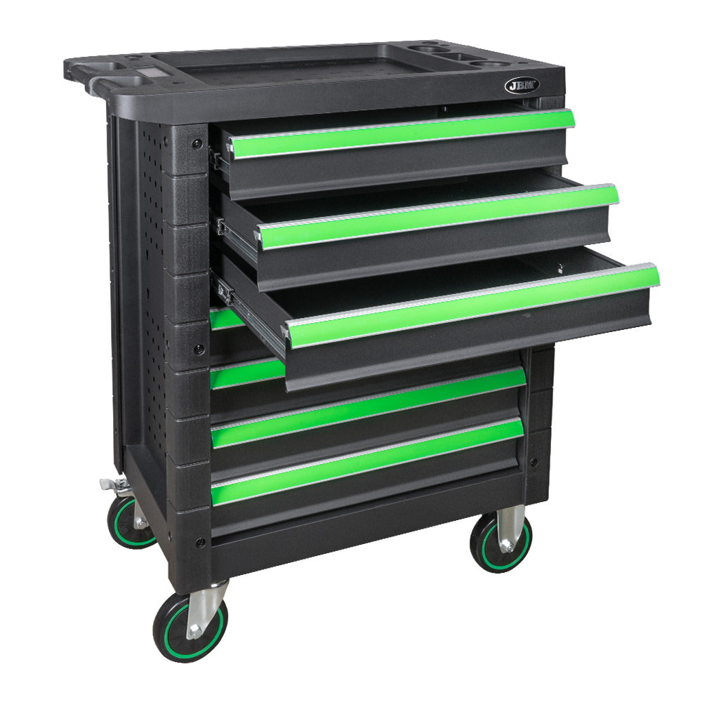 CARRELLO UTENSILI 7 CASSETTI UGUALI VERDE  | 54553