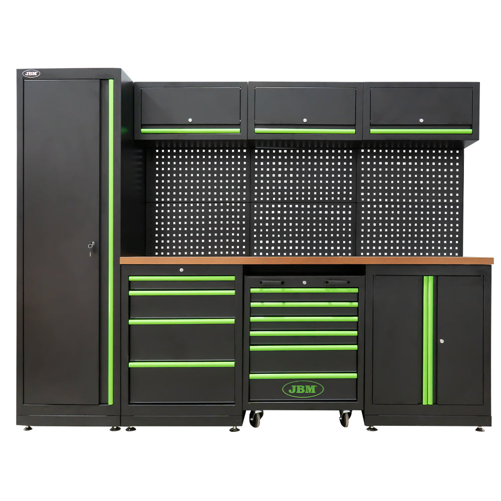 SET DI MOBILI COMPONIBILI PER OFFICINA (18 PEZZI) + SET DI 4 MODULI DI UTENSILI IN CARBONIO EVA | SERIE446