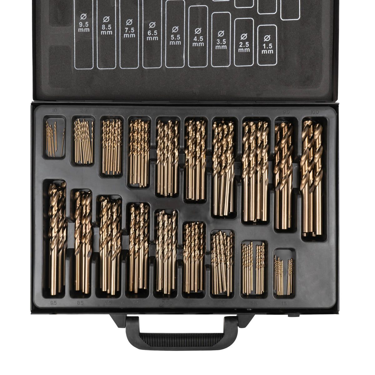 SET DI PUNTE ELICOIDALI 1-10MM HSS-CO5 COBALTO | 54348