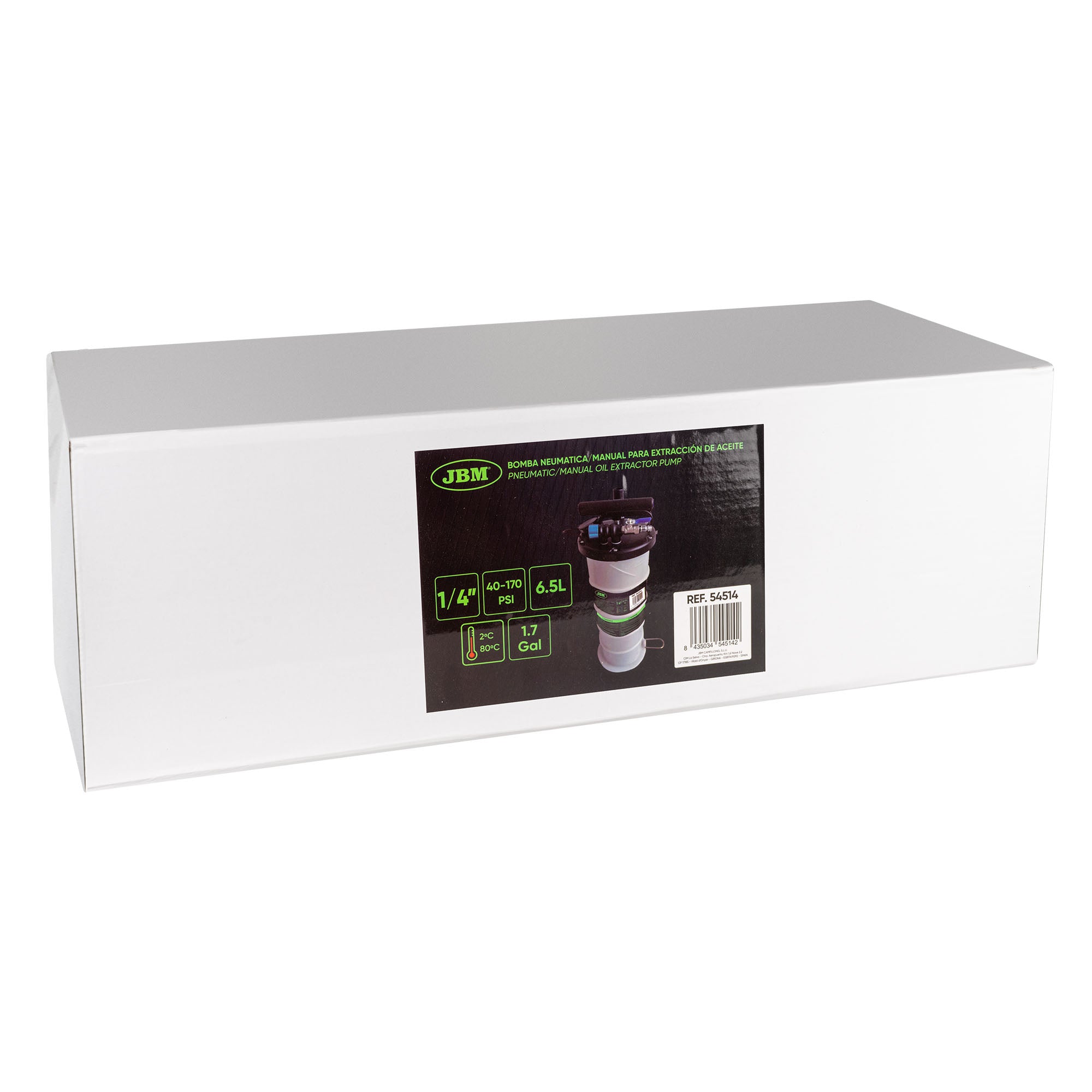 54514  POMPA DI ESTRAZIONE DELL'OLIO PNEUMATICA/MANUALE (6,5 L)