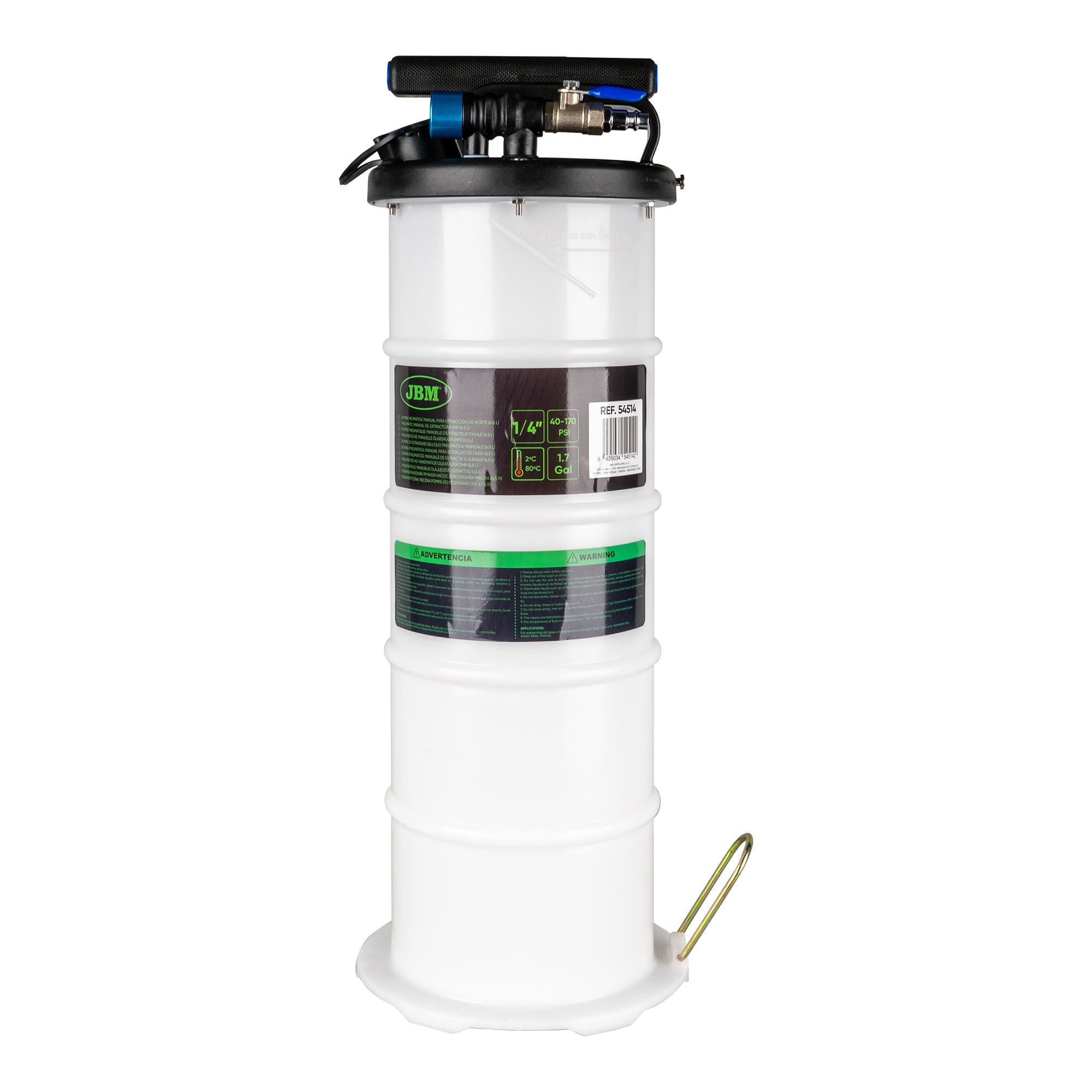 54514  POMPA DI ESTRAZIONE DELL'OLIO PNEUMATICA/MANUALE (6,5 L)