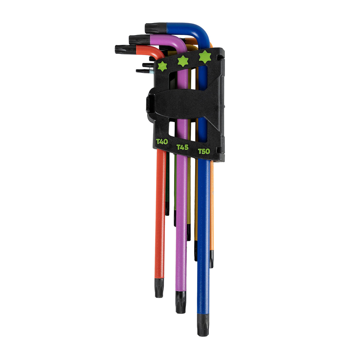 SET DI 9 CHIAVI TORX EXTRA LUNGHE COLORATE | 54532