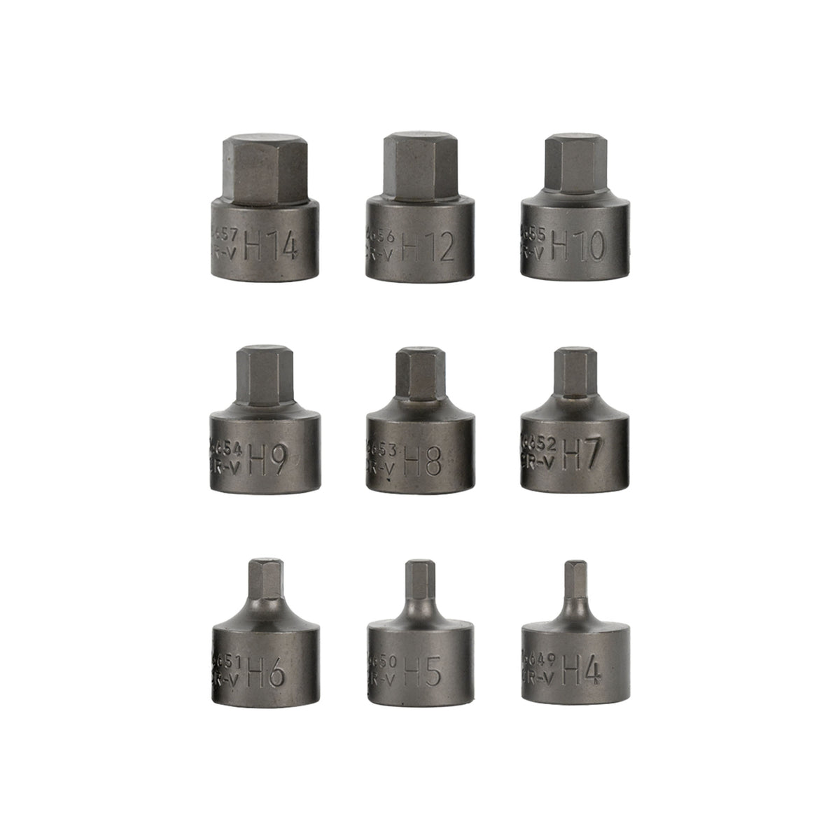 SET DI 9 INSERTI ALLEN CORTI CON BUSSOLE 3/8" | 54545