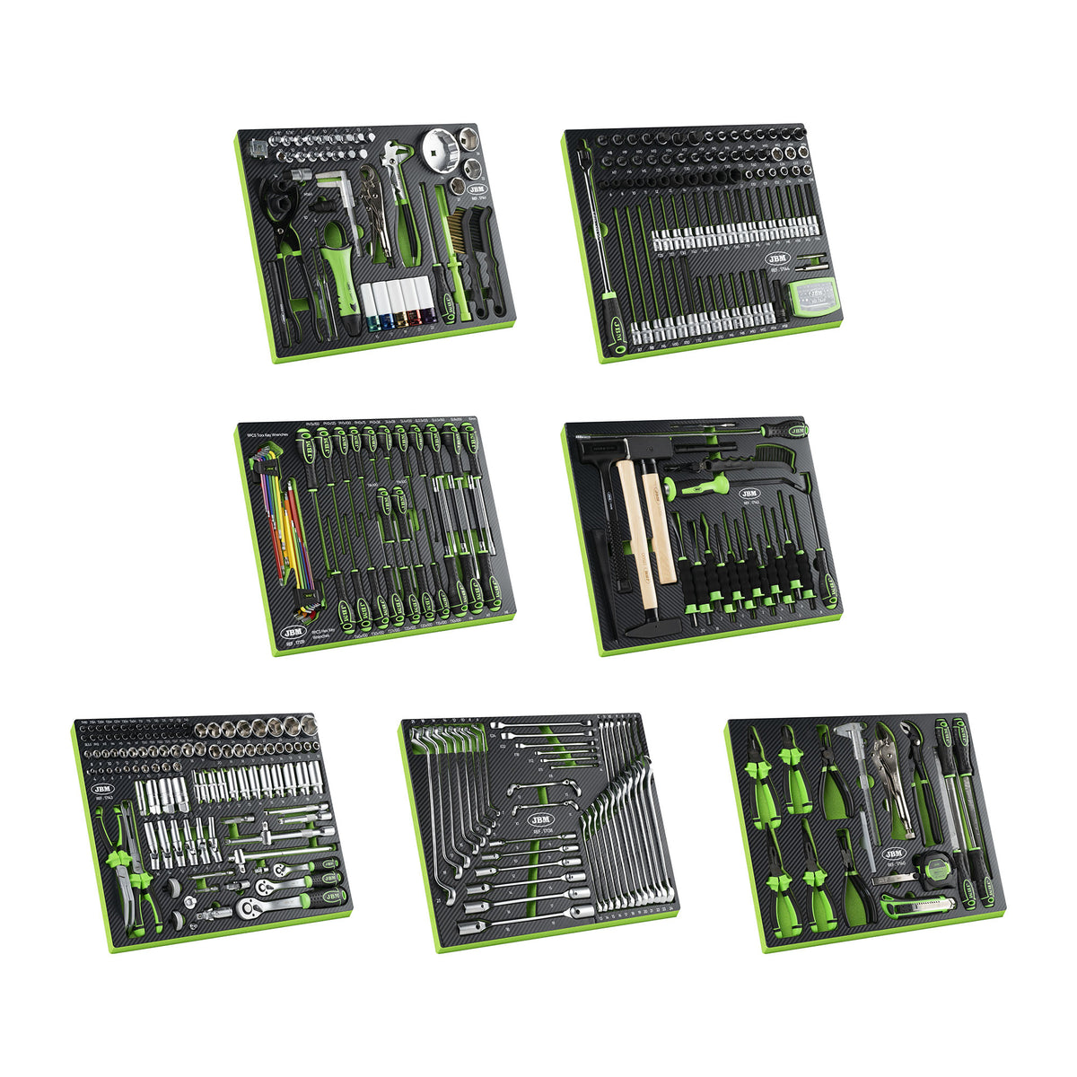 SET DI 7 VASSOI PER CARRELLO PORTAUTENSILI | 54720