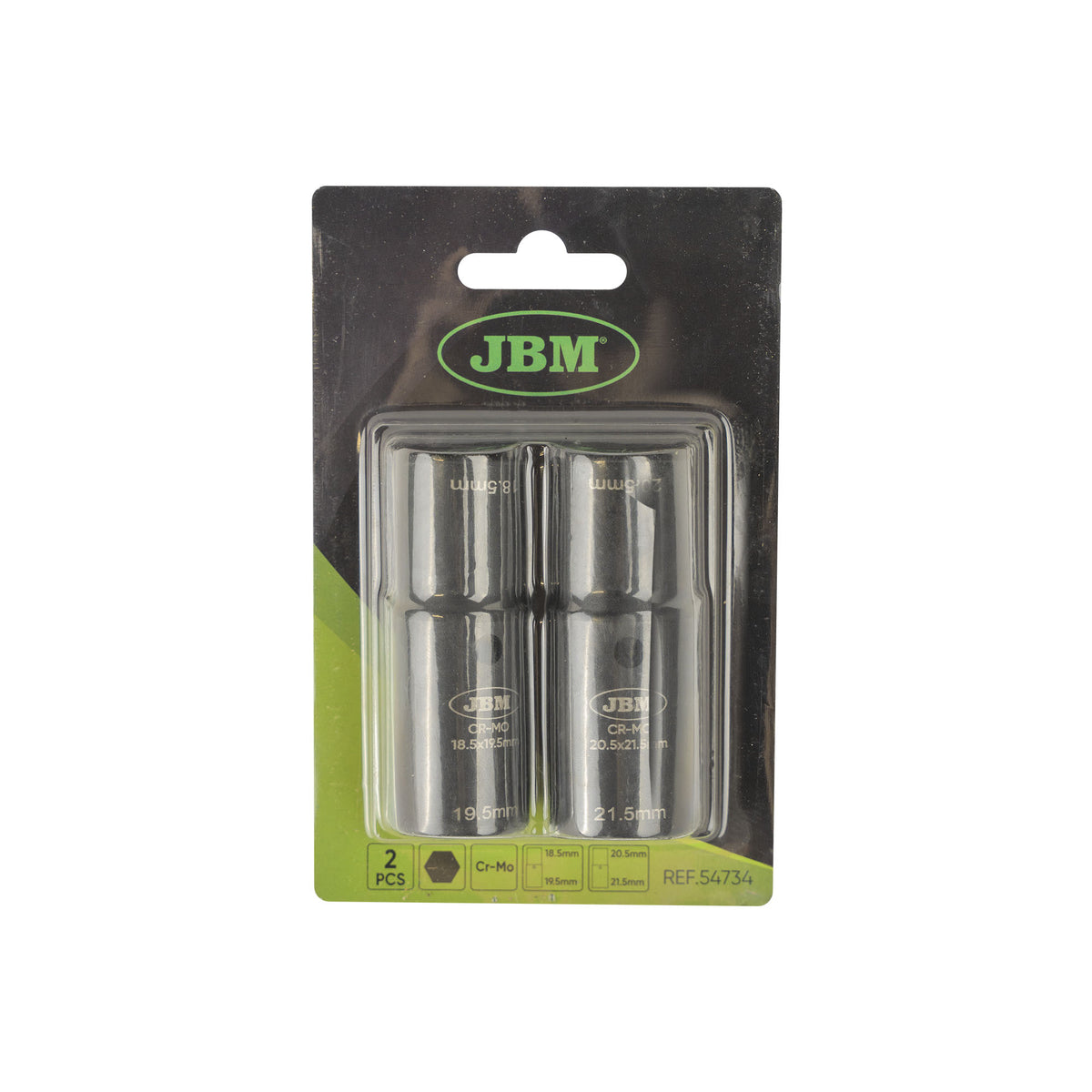 SET DI 2 CHIAVI A BUSSOLA A PERCUSSIONE DA 1/2" PER RUOTE IN ALLUMINIO FORD | 54734