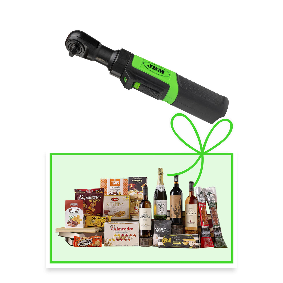 CRICCHETTO 1/4? A BATTERIA - 3.6V CON CARICATORE + CESTO DI NATALE | 54769-C