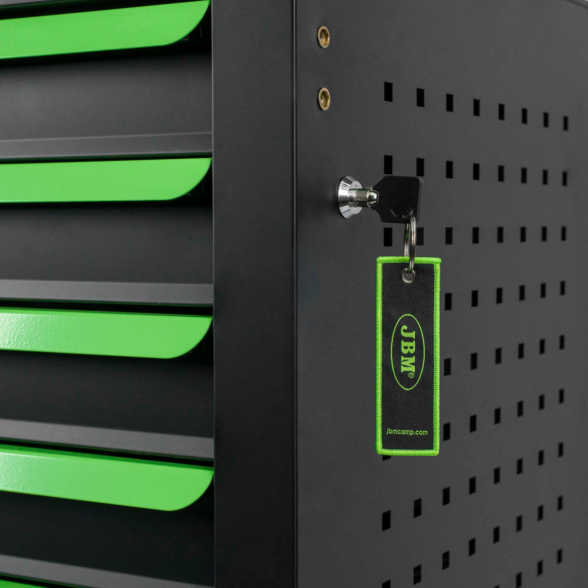 CARRELLO PORTAUTENSILI A 7 CASSETTI VERDE - 154 PEZZI | 54834 [BLACK WEEK]