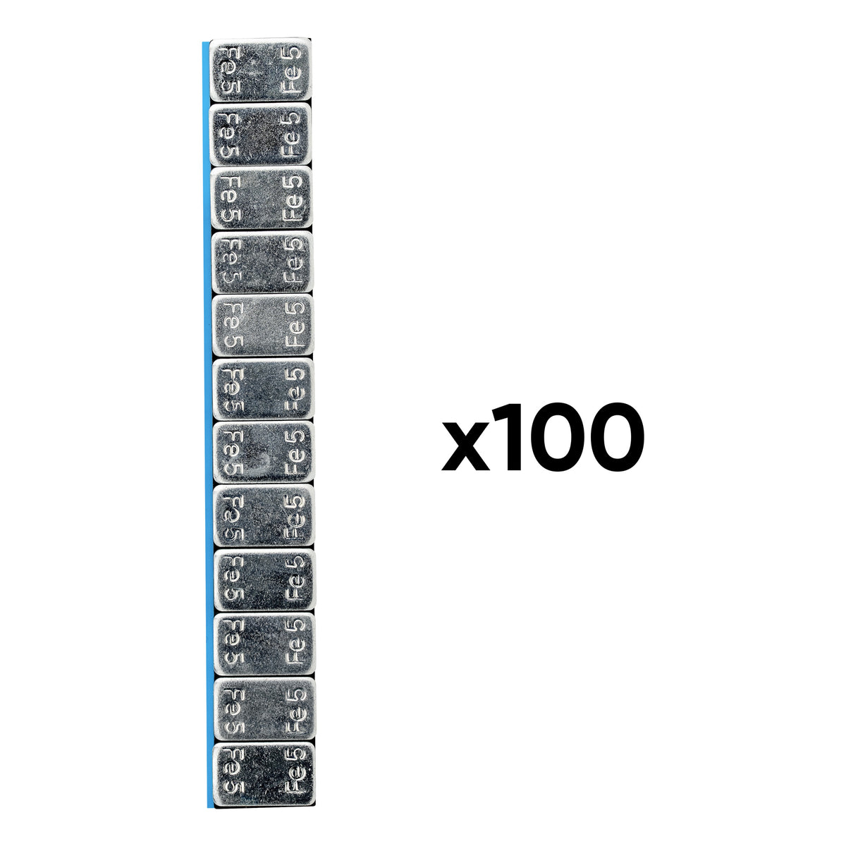 SCATOLA DA 100 CONTRAPPESI ADESIVI IN FERRO - 60G (12X5G) | 54844