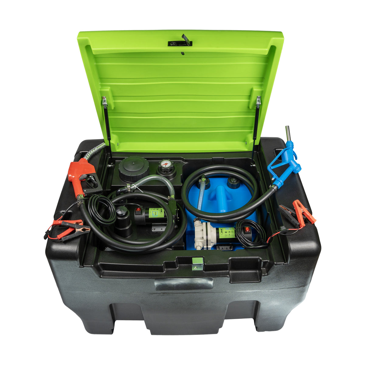 POMPA PER CARBURANTE DIESEL E AUS32 CON SERBATOIO DOPPIO DA 330+50L | 54877