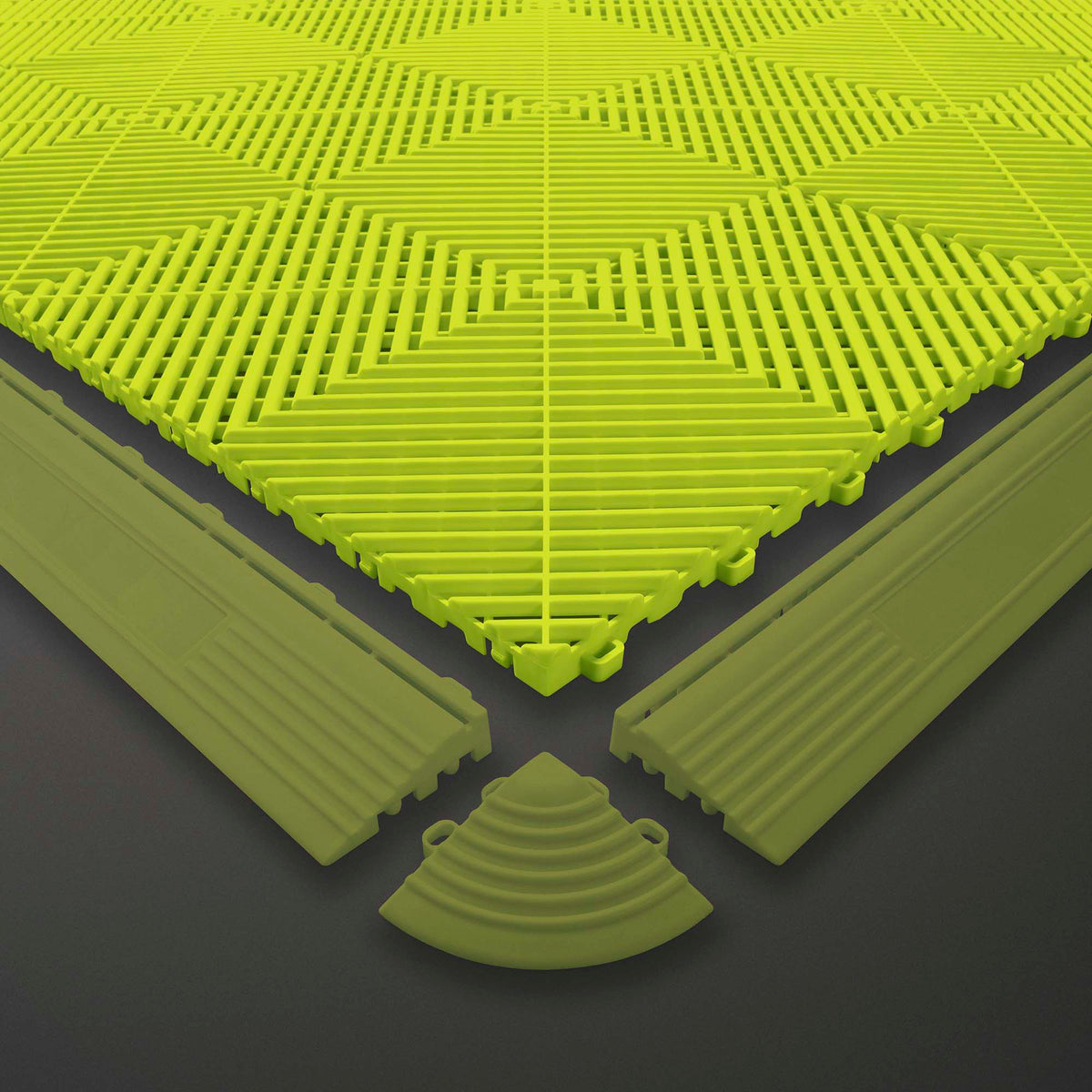PIASTRELLA DA PAVIMENTO GIALLA FORATA IN PP | 54908
