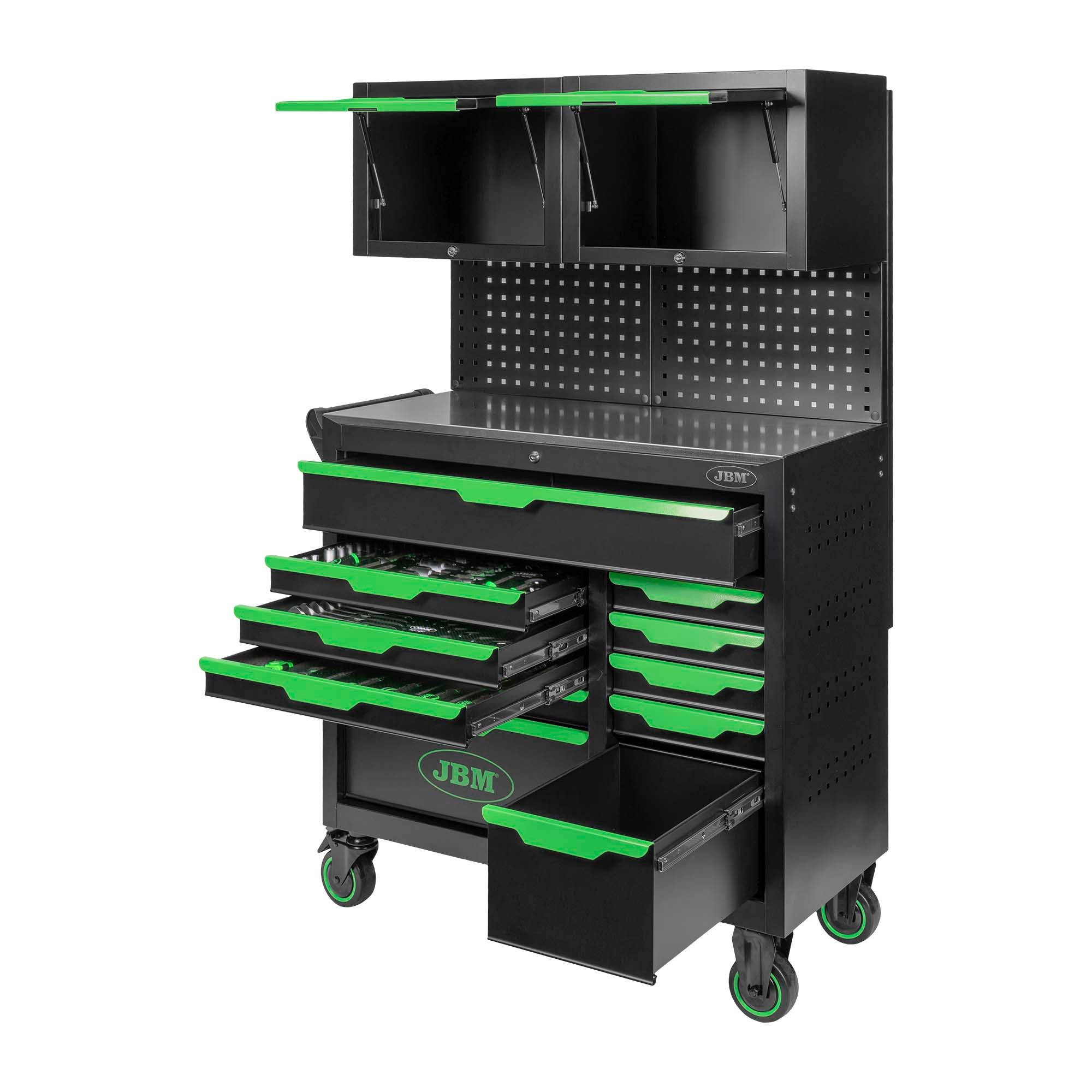 CARRELLO CON 11 CASSETTI CON PANNELLI E ARMADI - CON UTENSILI | 55118