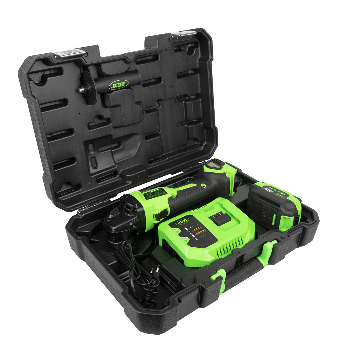 SMERIGLIATRICE ANGOLARE 125MM BRUSHLESS A BATTERIA CON CUSTODIA | 60049C