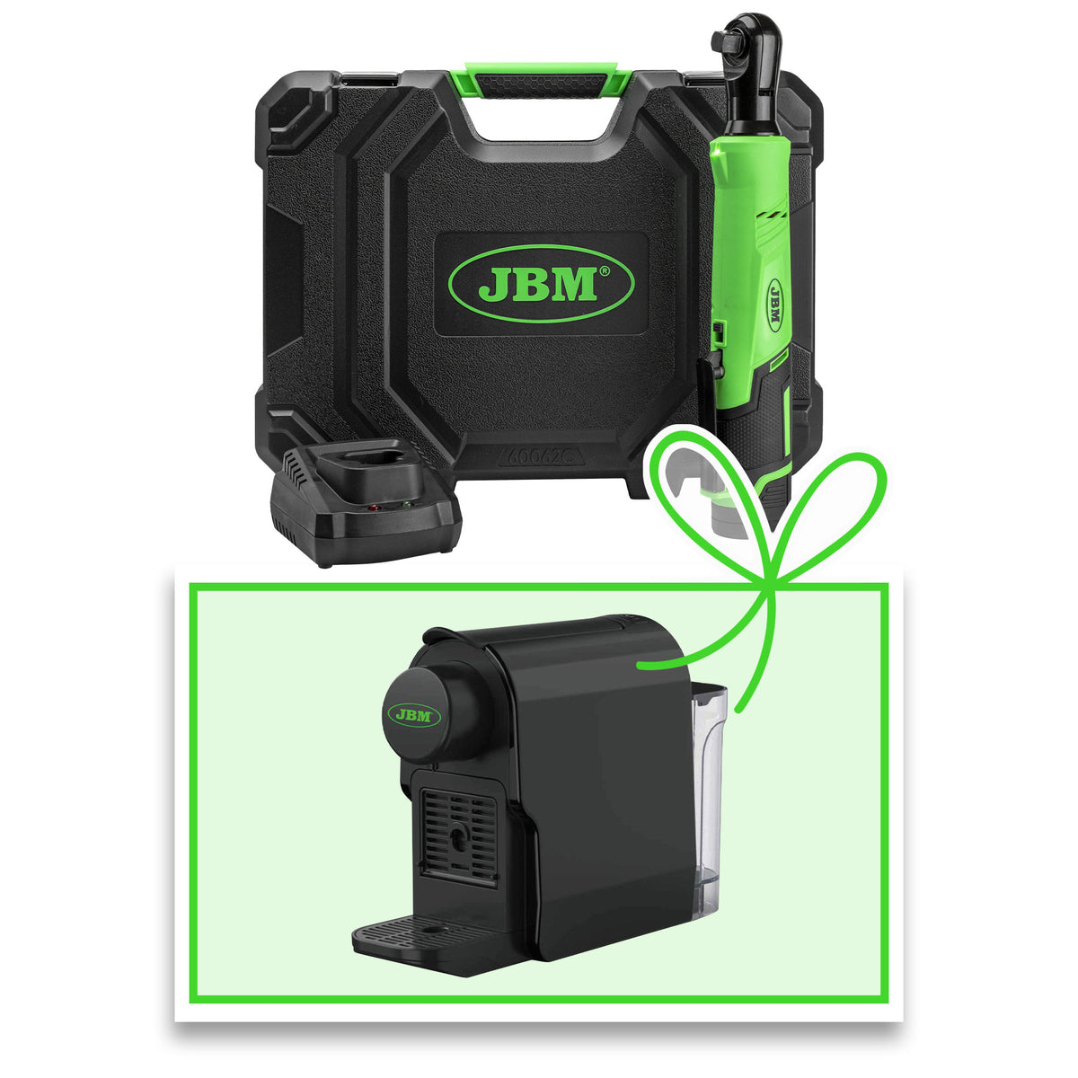 CRICCHETTO 1/2? A BATTERIA - 12V CON VALIGETTA + MACCHINA DA CAFF? | 60062C-E