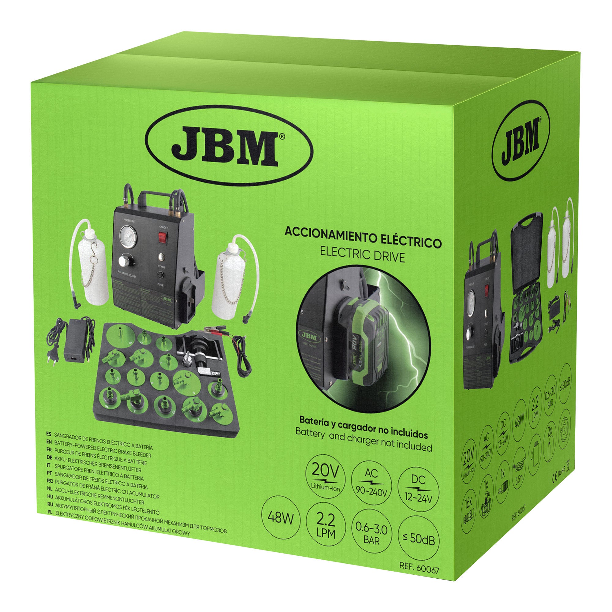 60067 SPURGATORE FRENI ELETTRICO A BATTERIA