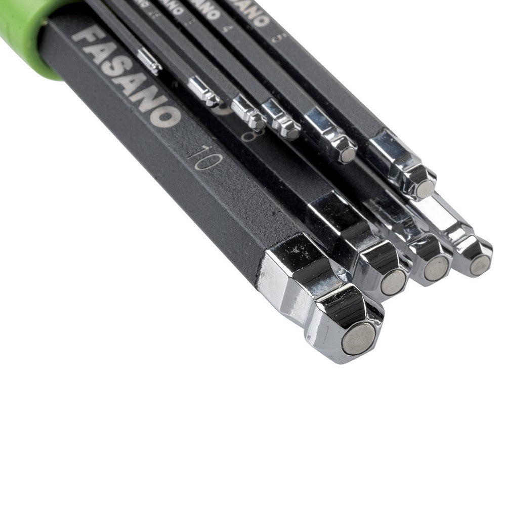 FG 139/LM SET CHIAVI MASCHIO ESAGONALI PIEGATE, CON IMPRONTA SFERICA