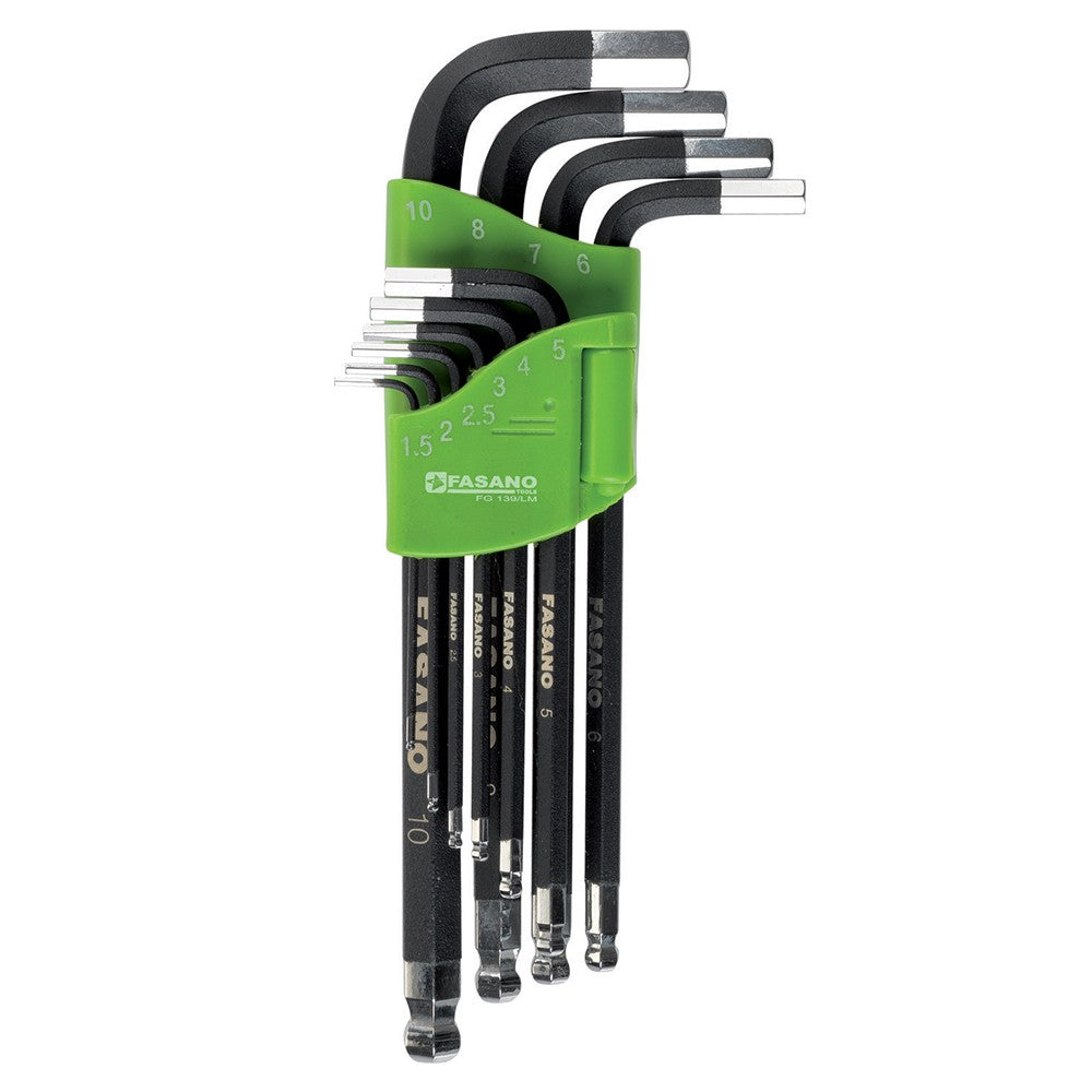 FG 139/LM SET CHIAVI MASCHIO ESAGONALI PIEGATE, CON IMPRONTA SFERICA
