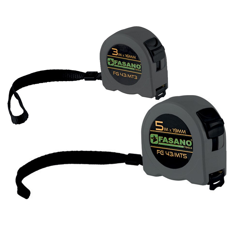 FG 43/MT3 FLESSOMETRO CON CASSA IN ABS E NASTRO IN ACCIAIO RIVESTITO IN NYLON - CLASSE II - ECONOMY LINE