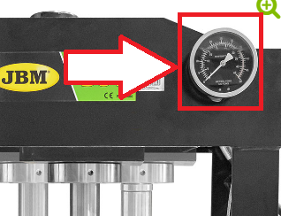 MANOMETRO PRESSA DA OFFICINA 20/30 TONNELLATE (RIF. 53590) | 15047