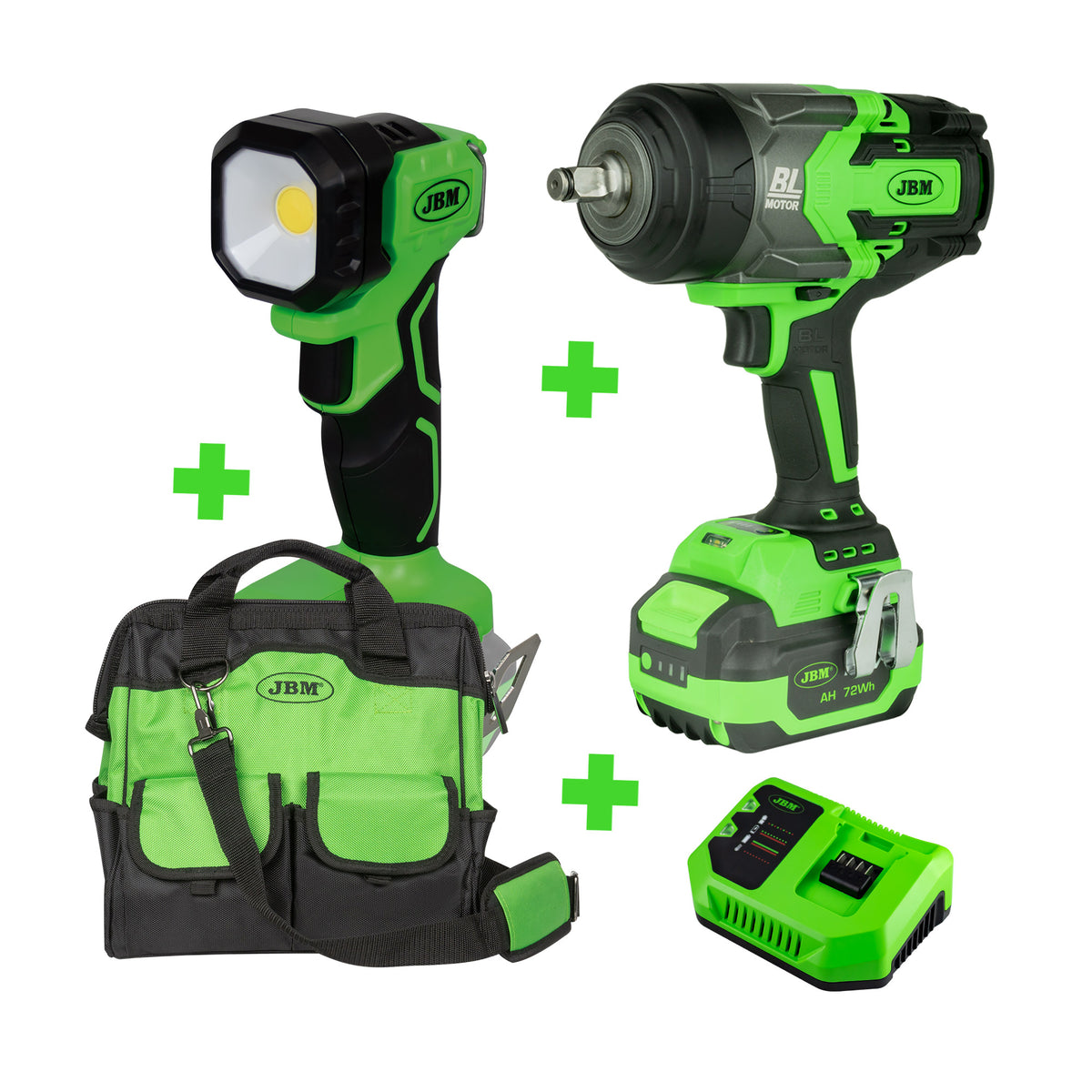 60044 AVVITATORE DA 1/2? + 60015 BATTERIA  6.0 AH+ 60016 CARICATORE 20V+ 60035 TORCIA + 53702  | PROMO-60044