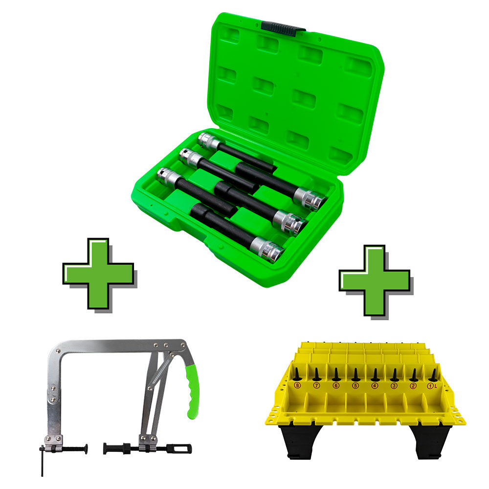 PROMO SET DI BIT TORX 6 PZ. DA 1/2" TIPO E EXTRA LUNGHI 53915 + 53637 + 52734 | SERIE406